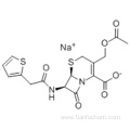 5-Thia-1-azabicyclo[4.2.0]oct-2-ene-2-carboxylicacid, 3-[(acetyloxy)methyl]-8-oxo-7-[[2-(2-thienyl)acetyl]amino]-, sodium salt(1:1),( 57191865,6R,7R)- CAS 58-71-9